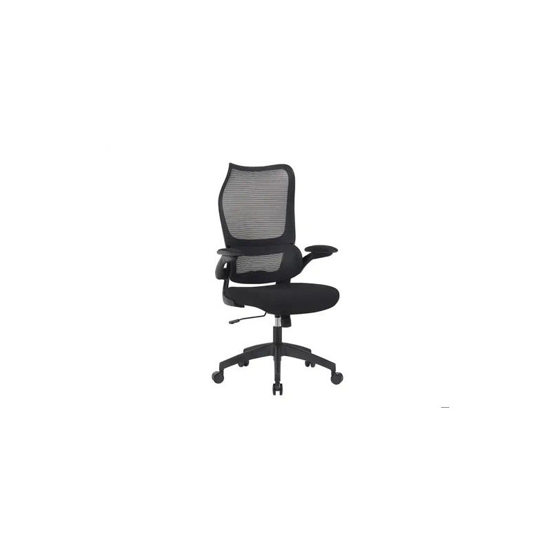 SILLA Q-CONNECT OFICINA CATANIA MALLA ALT MAX 1230 MM ANC 510 MM PROF 490 MM RUEDAS PREMIUM COLOR NE