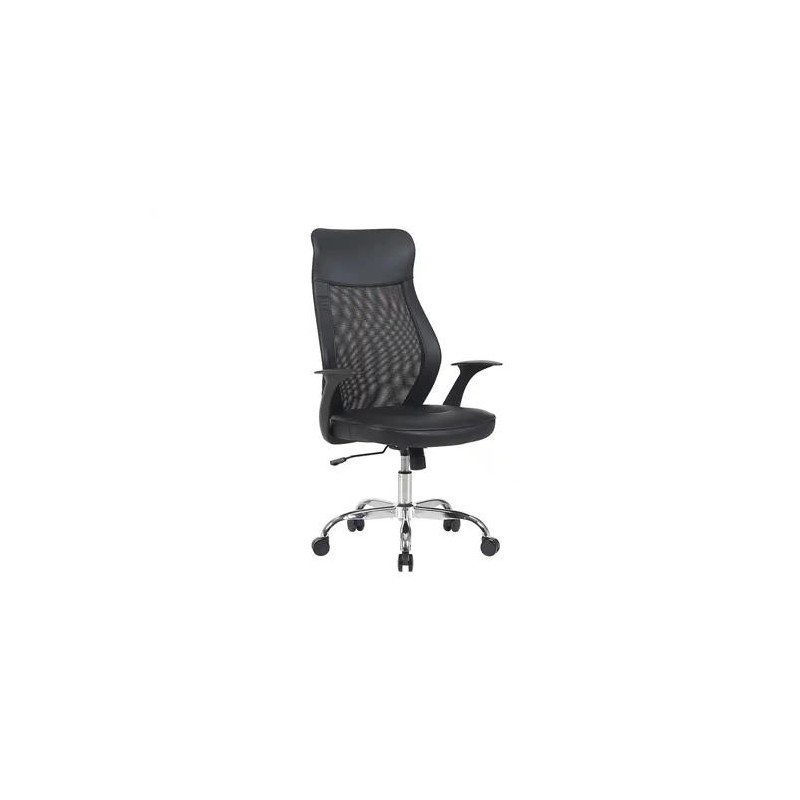 SILLA Q-CONNECT DIRECCION BERGAMO MALLA/SIMILPIEL ALT MAX 1210MM ANCH 520MM PROF 480MM RUEDAS PREMIU