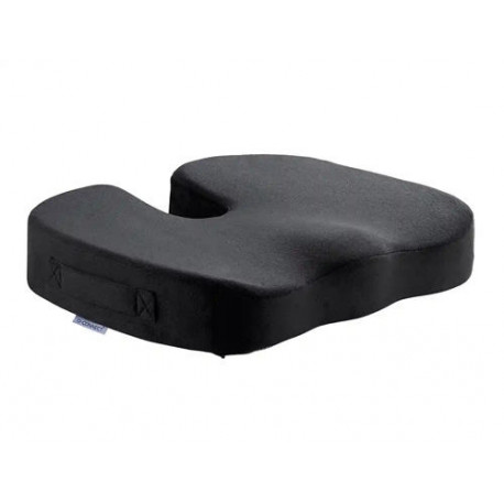 COJIN DE ASIENTO Q-CONNECT DE ESPUMA VISCOELASTICA COLOR NEGRO 460X370X75 MM