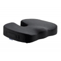 COJIN DE ASIENTO Q-CONNECT DE ESPUMA VISCOELASTICA COLOR NEGRO 460X370X75 MM