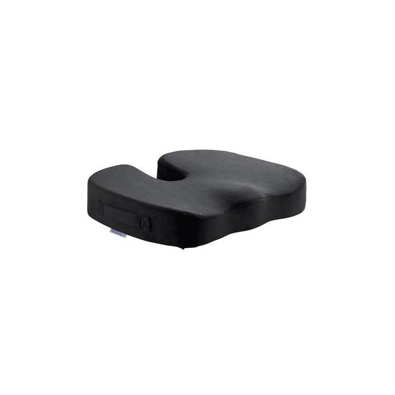 COJIN DE ASIENTO Q-CONNECT DE ESPUMA VISCOELASTICA COLOR NEGRO 460X370X75 MM