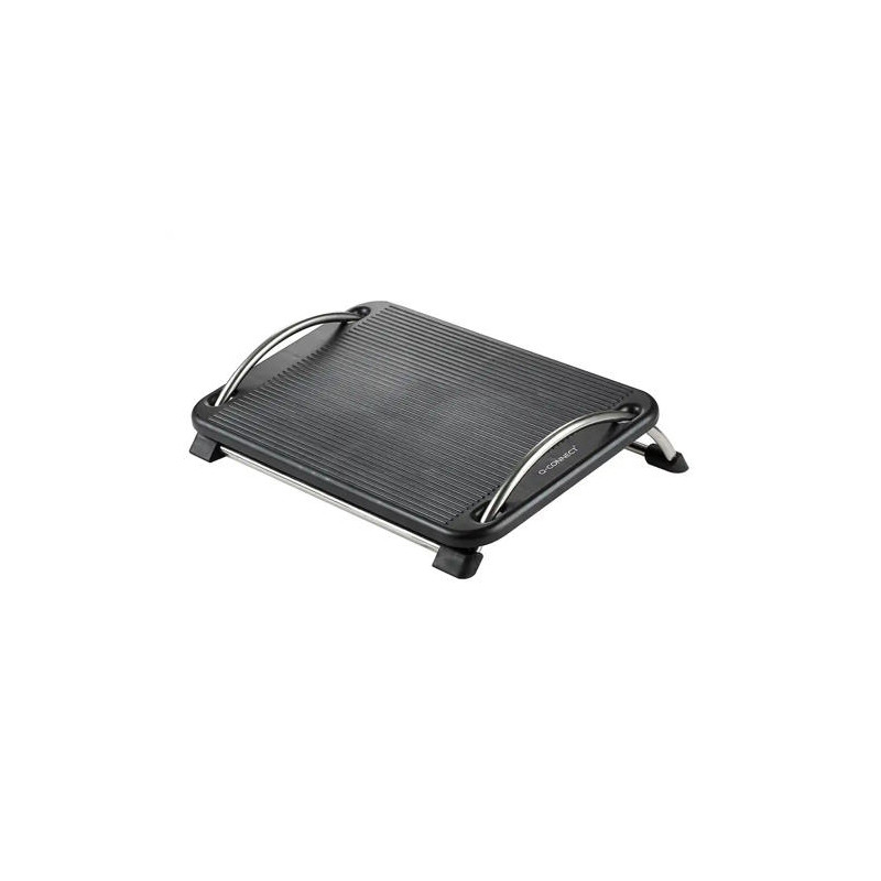 REPOSAPIES PLASTICO Q-CONNECT ANTIDESLIZANTE CON BARRAS DE ACERO 434X330X105 MM