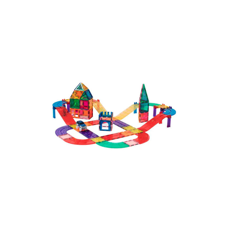 JUEGO DE CONSTRUCCION MAGNETICO CIRCUITO COCHES 72 PIEZAS +3 AÑOS