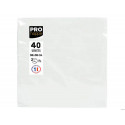 SERVILLETA PRONAPPE CELULOSA MICRO GROFADA 38X38 CM 2 CAPAS COLOR BLANCO PAQUETE DE 40 UNIDADES