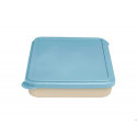 FIAMBRERA EXACOMPTA REUTILIZABLE 2 COMPARTIMENTOS COLOR BEIG CON TAPA COLOR AZUL BIODEGRADABLE 250X2