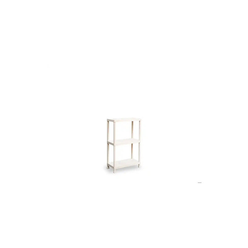 ESTANTERIA APILABLE PLASTICFORTE STACK RECICLADO 3 BALDAS PESO MAXIMO 25 KG COLOR BEIGE 600X300X950 