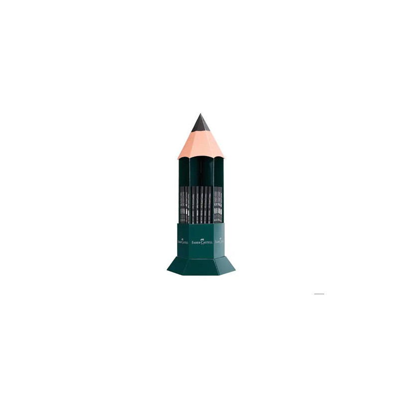 LAPICES GRAFITO FABER CASTELL 1111 EXPOSITOR DE SOBREMESA DE 120 UNIDADES GRADUACIONES SURTIDAS
