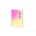 CUADERNO ESPIRAL MILAN COLECCION SUNSET DIN A4 TAPA DURA 90 HOJAS 95 GR CUADRICULA 5 MM AMARILLO