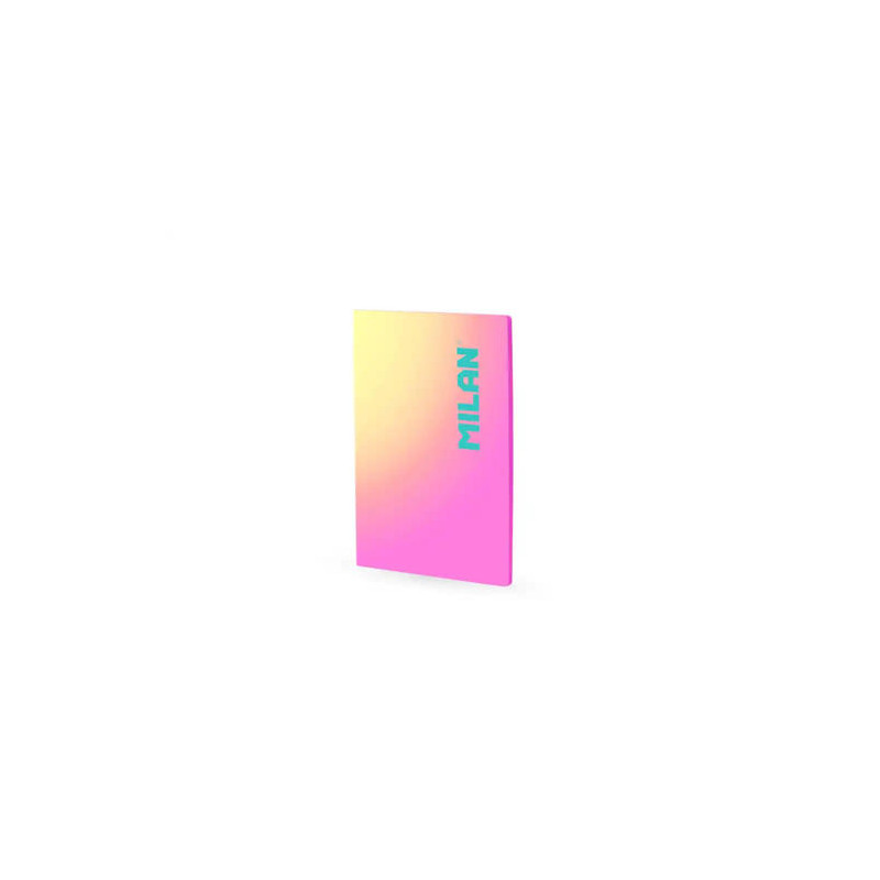 LIBRETA ENCOLADA MILAN COLECCION SUNSET DIN A4 48 HOJAS 95 GR CUADRICULA 5MM ROSA