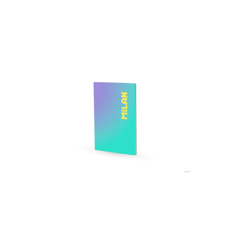 LIBRETA ENCOLADA MILAN COLECCION SUNSET DIN A4 48 HOJAS 95 GR CUADRICULA 5MM TURQUESA
