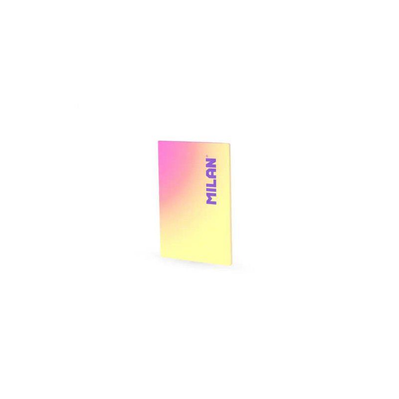 LIBRETA ENCOLADA MILAN COLECCION SUNSET DIN A4 48 HOJAS 95 GR CUADRICULA 5MM AMARILLO