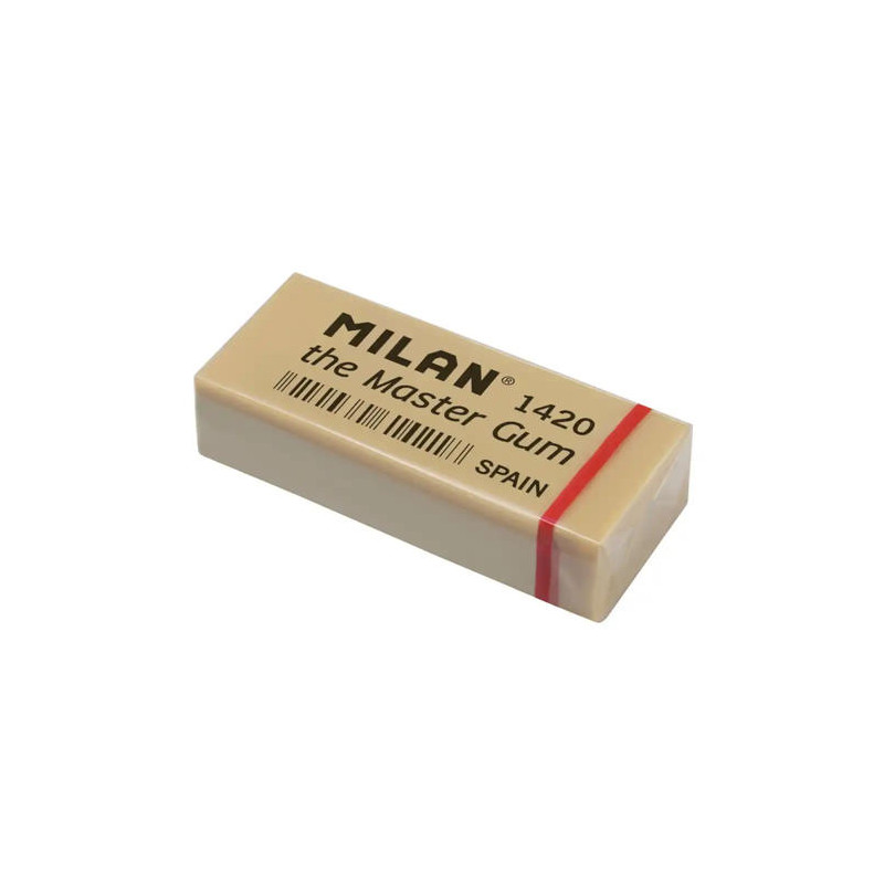 GOMA DE BORRAR MILAN 1420 MASTER GUM CAJA DE 5 UNIDADES