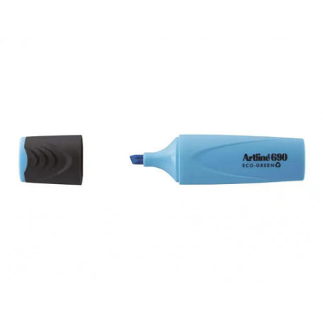 ROTULADOR ARTLINE FLUORESCENTE EK-690 ECO GREEN PUNTA BISELADA 1-4 MM AZUL