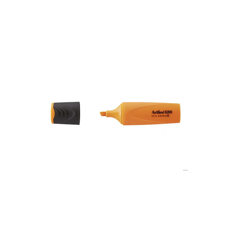 ROTULADOR ARTLINE FLUORESCENTE EK-690 ECO GREEN PUNTA BISELADA 1-4 MM NARANJA