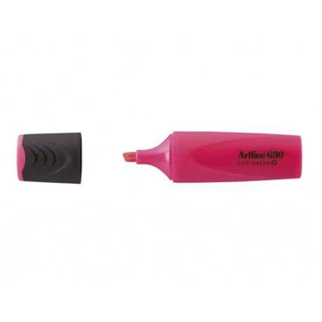 ROTULADOR ARTLINE FLUORESCENTE EK-690 ECO GREEN PUNTA BISELADA 1-4 MM ROSA
