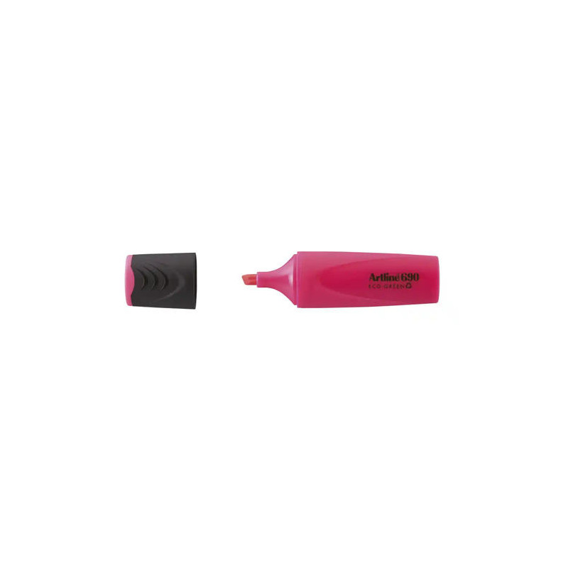 ROTULADOR ARTLINE FLUORESCENTE EK-690 ECO GREEN PUNTA BISELADA 1-4 MM ROSA