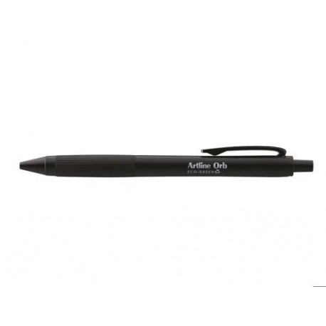 BOLIGRAFO ARTLINE ORB ECO GREEN RETRACTIL 1 MM NEGRO