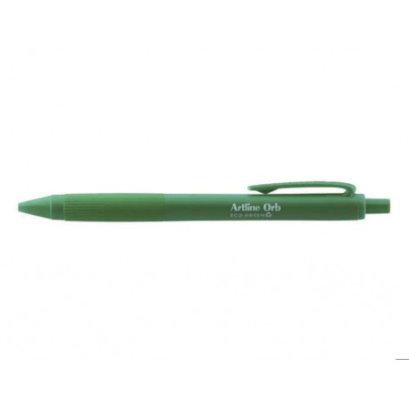 BOLIGRAFO ARTLINE ORB ECO GREEN RETRACTIL 1 MM VERDE