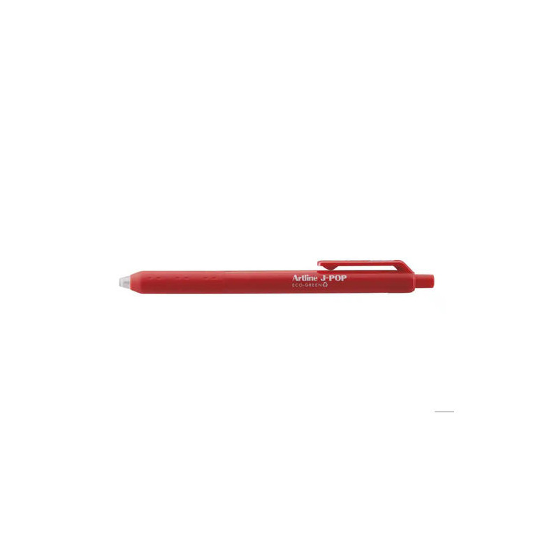 BOLIGRAFO ARTLINE J-POP ECO GREEN RETRACTIL TINTA GEL 0,7 MM ROJO