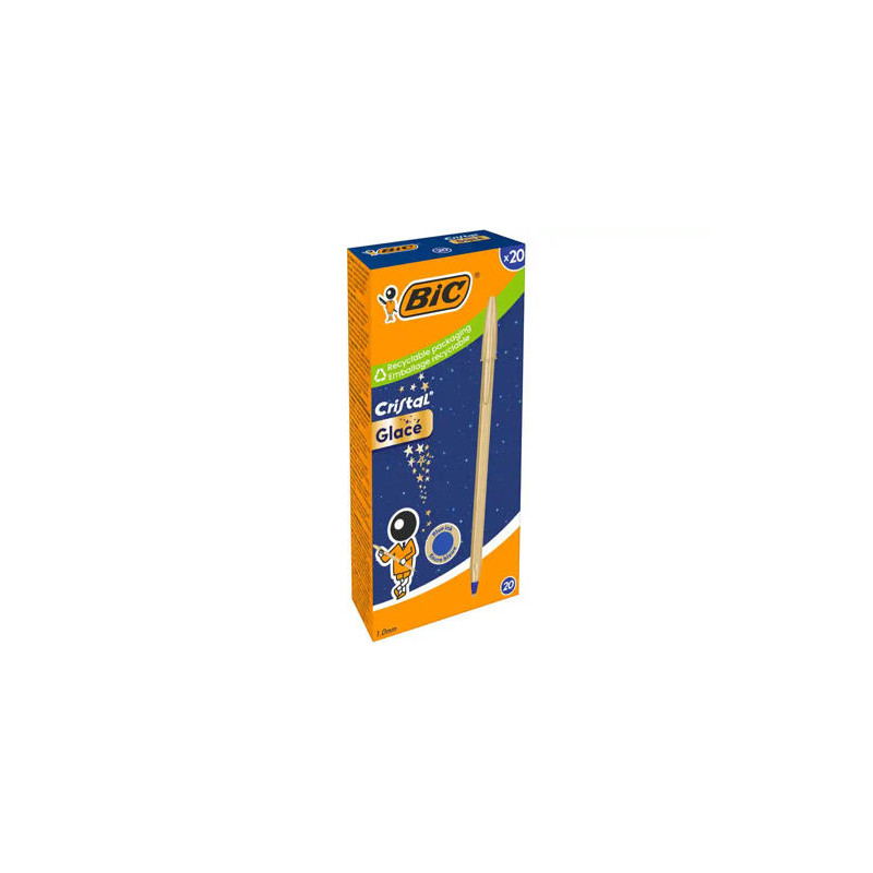 BOLIGRAFO BIC CRISTAL GLACE ORO PUNTA 1 MM