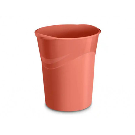 PAPELERA PLASTICO CEP TERRA NOVA 14 LITROS COLOR TERRACOTA 305X290X334 MM