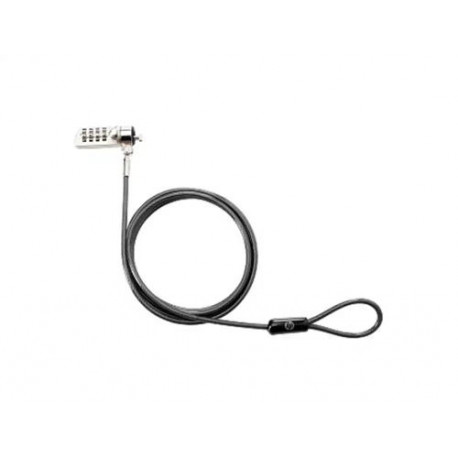 CANDADO DE SEGURIDAD HP PARA PORTATILES CON LLAVE Y CERRADURA CON COMBINACION LONGITUD 1,22 M