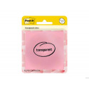 BLOC DE NOTAS ADHESIVAS QUITA Y PON POST-IT 73X73 MM 36 HOJAS TRANSPARENTE SALMON