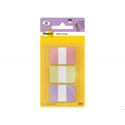 BANDERITAS SEPARADORAS RIGIDAS DISPENSADOR POST-IT INDEX STRONG 686-3 SUN 25,4X38.1 MM PACK DE 36
