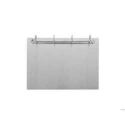 SOPORTE METALICO MAGNETICO DJOIS ALUMINIO 4 ANILLAS 30 MM DIN A4 HORIZONTAL