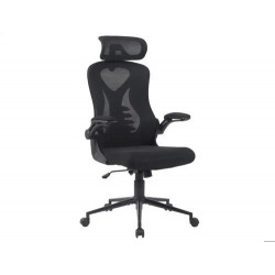 SILLA DE OFICINA ARCHIVO 2000 BOLBORETA MECANISMO SINCRO REFUERZO LUMBAR Y RESPALDO DE MALLA NEGRO 6