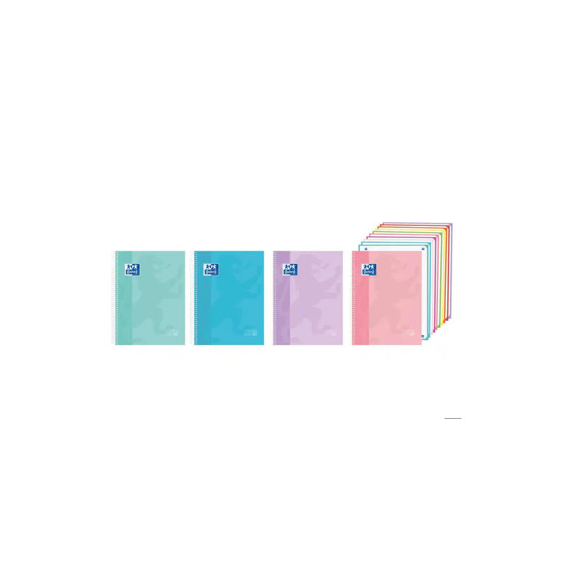 CUADERNO ESPIRAL OXFORD EUROPEANBOOK 10 TAPA EXTRADURA DIN A4 200 HOJAS CUADRO 5 MM