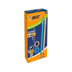 BOLIGRAFO BIC CRISTAL GLACE B&N ACABADO MATE PUNTA 1 MM