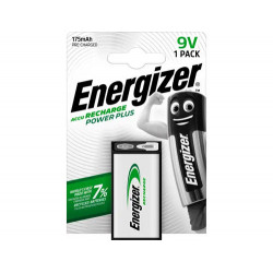 PILA ENERGIZER RECARGABLE POWER PLUS 9V BLISTER DE 1 UNIDAD