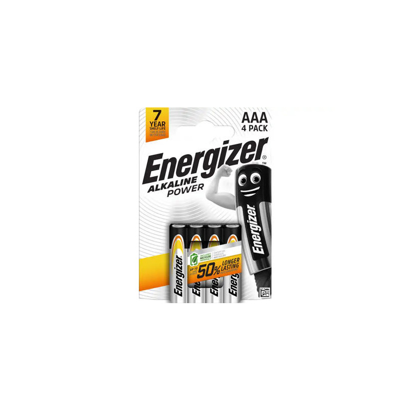 PILA ENERGIZER ALCALINA POWER AAA BLISTER DE 4 UNIDAD
