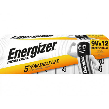 PILA ENERGIZER ALCALINA 9V BLISTER DE 12 UNIDADES