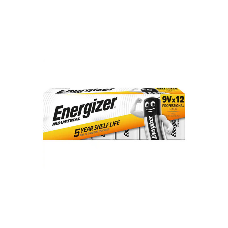 PILA ENERGIZER ALCALINA 9V BLISTER DE 12 UNIDADES