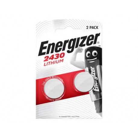 PILA ENERGIZER LITIO BOTON 2430 BLISTER DE 2 UNIDADES