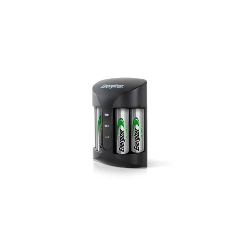CARGADOR DE PILAS RECARGABLES ENERGIZER PRO INCLUYE 4 PILAS AA 2000 MAH