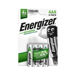PILA ENERGIZER RECARGABLE POWER PLUS AAA BLISTER DE 4 UNIDADES