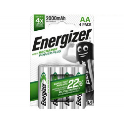 PILA ENERGIZER RECARGABLE POWER PLUS AA BLISTER DE 4 UNIDADES