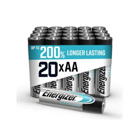 PILA ENERGIZER ALCALINA MAX PLUS AA BLISTER DE 20 UNIDADES