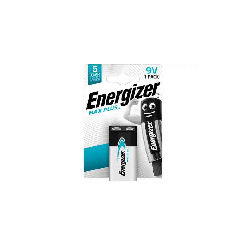 PILA ENERGIZER ALCALINA MAX PLUS 9V BLISTER DE 1 UNIDAD