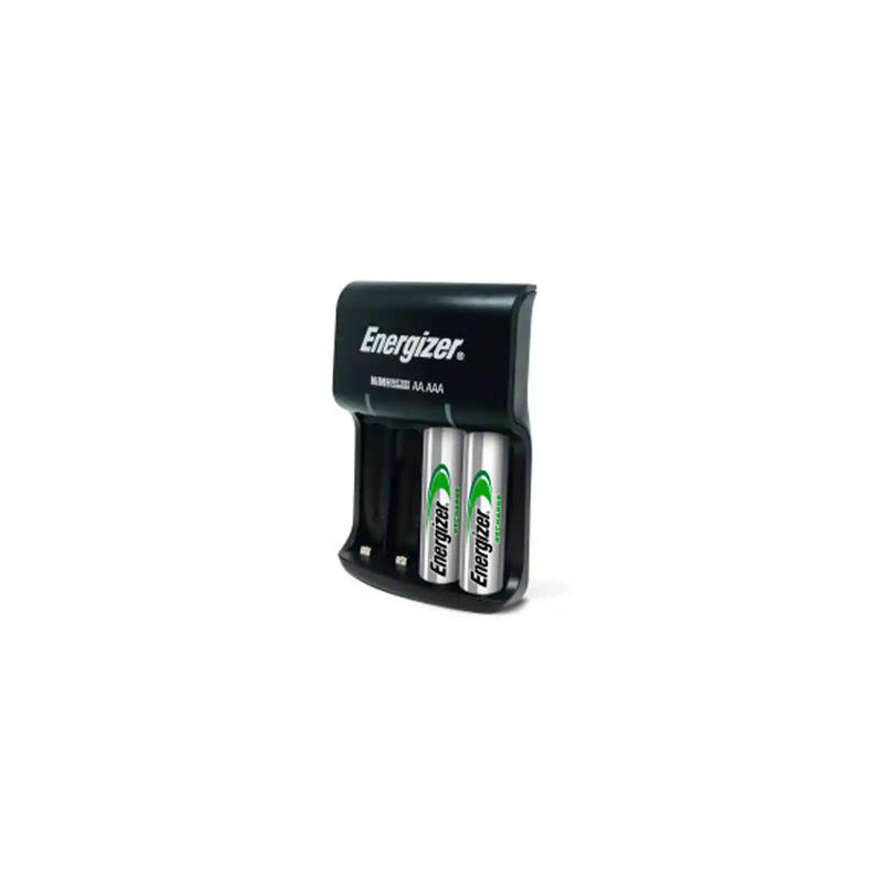 CARGADOR DE PILAS RECARGABLES ENERGIZER USB INCLUYE 4 PILAS AA 1300 MAH