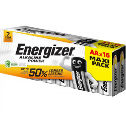 PILA ENERGIZER ALCALINA POWER AA BLISTER DE 16 UNIDADES