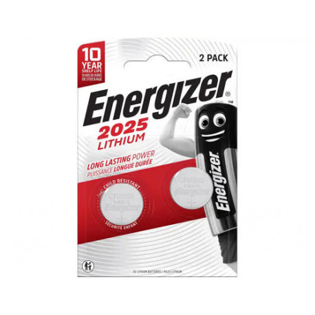 PILA ENERGIZER LITIO BOTON 2025 BLISTER DE 2 UNIDADES