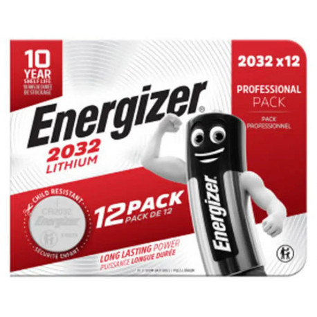 PILA ENERGIZER LITIO BOTON 2032 BLISTER DE 12 UNIDADES