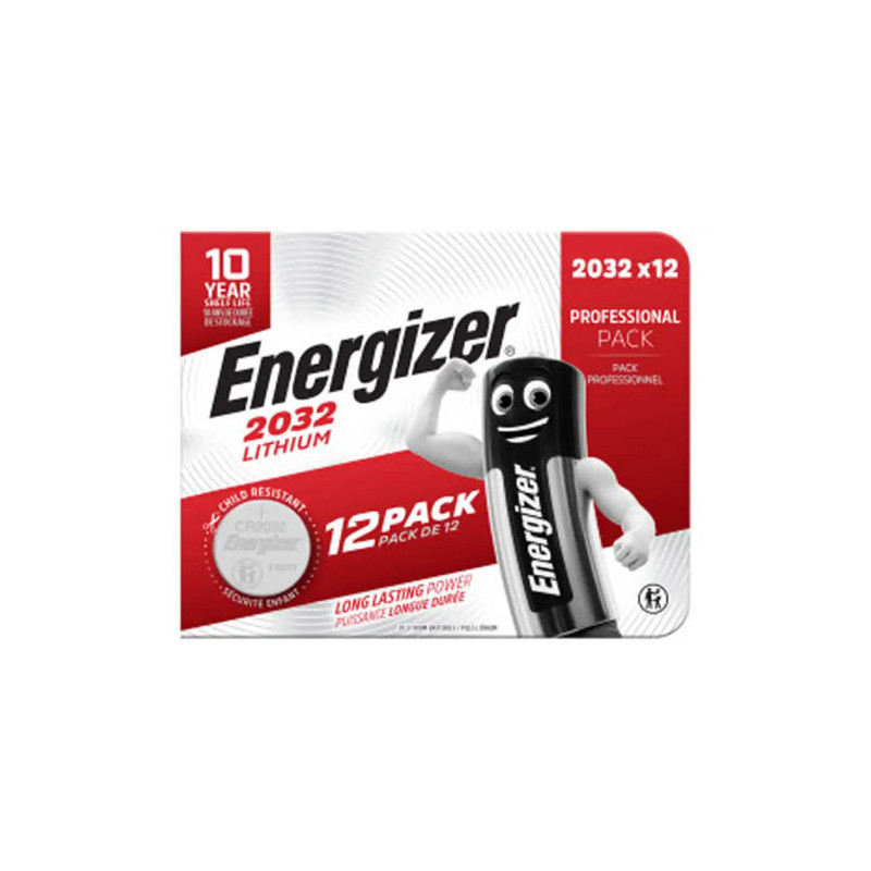PILA ENERGIZER LITIO BOTON 2032 BLISTER DE 12 UNIDADES