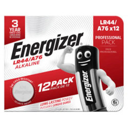 PILA ENERGIZER ALCALINA ESPECIALIDAD LR44 BLISTER DE 12 UNIDADES