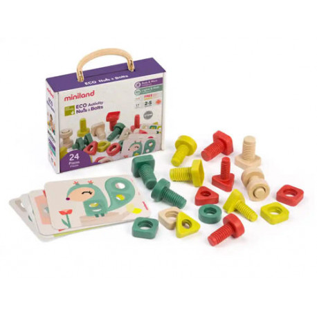 JUEGO DIDACTICO MINILAND ECO ACTIVITY NUTS & BOLTS