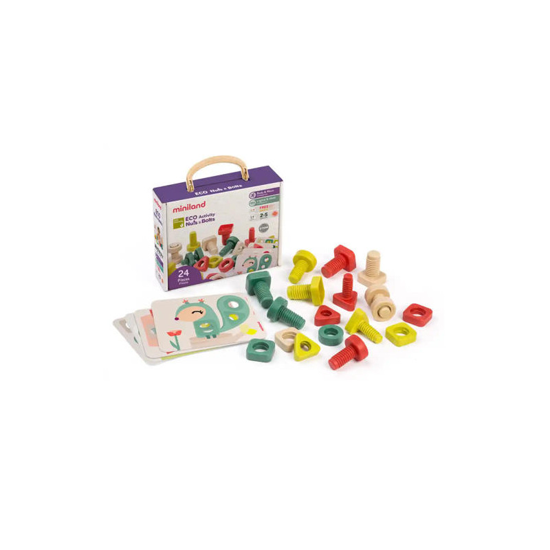 JUEGO DIDACTICO MINILAND ECO ACTIVITY NUTS & BOLTS